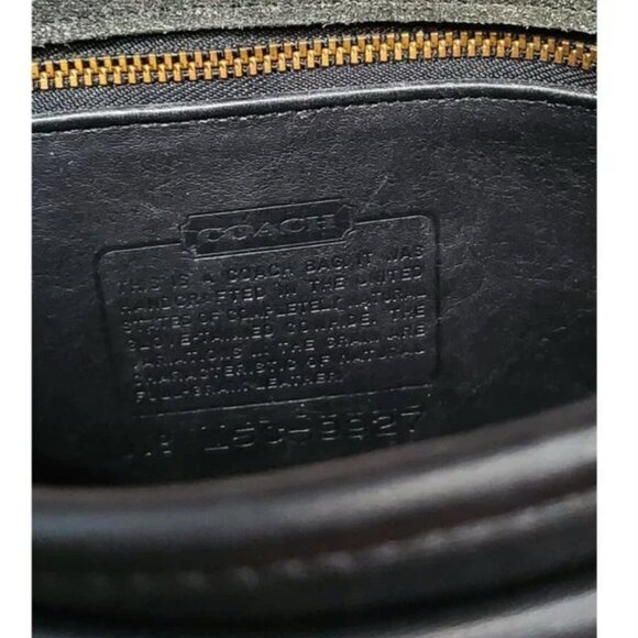 Authentic Coach 9927 Black Glove Leather Willis Station Crossbody Shoulder Bag - Picture 7 of 10